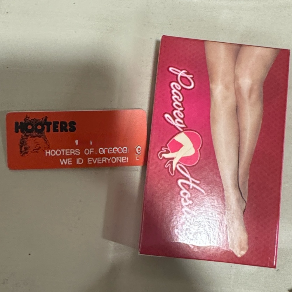 New hoot tights and name tag